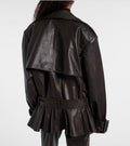 Rotate Leather Jacket with Belt