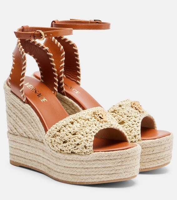Versace Rafia Heels