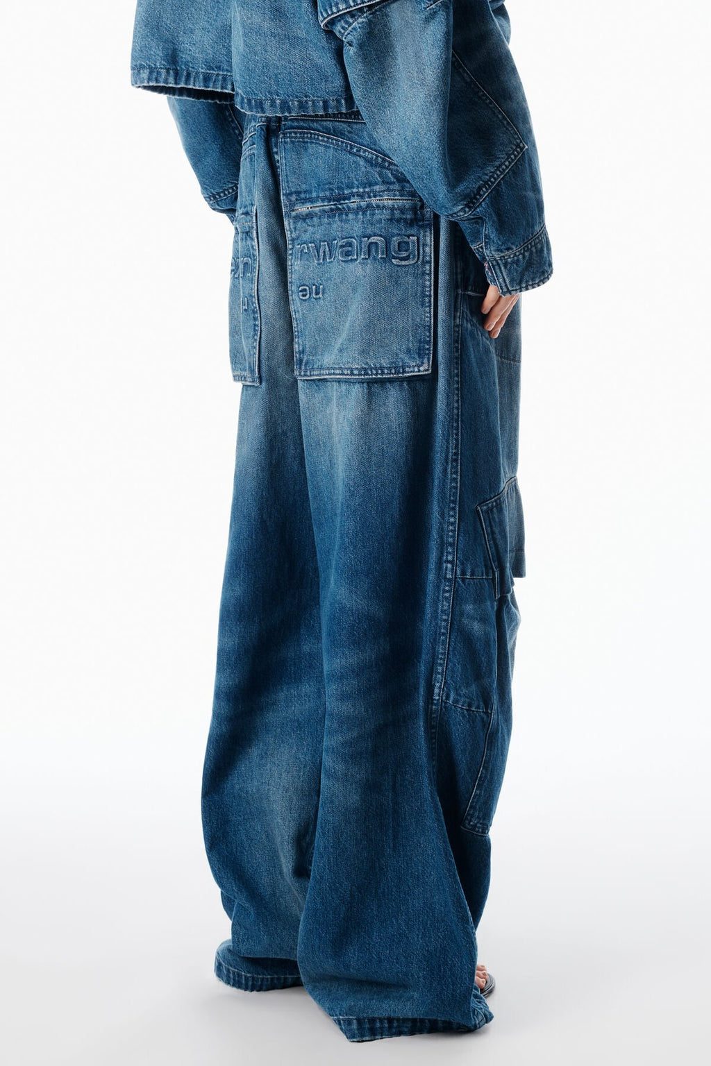 Alexander Wang Low Rise Oversized Cargo Jeans