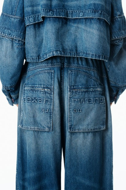 Alexander Wang Low Rise Oversized Cargo Jeans