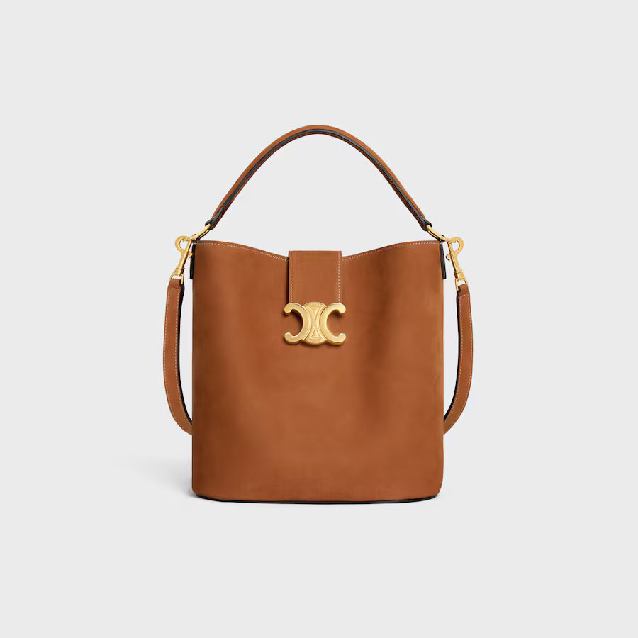 Celine suede medium Louise bucket